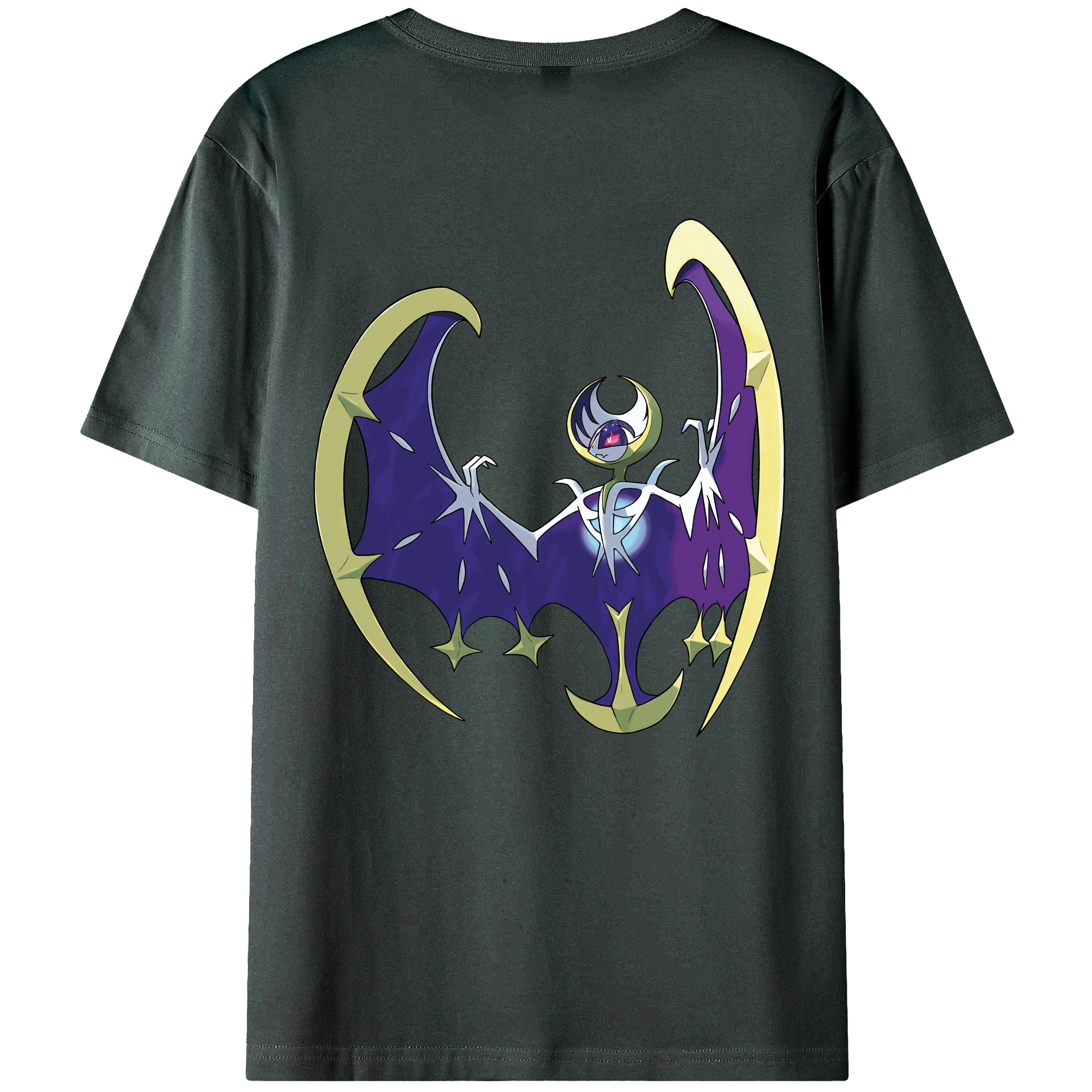 （画像用） ポケットモンスター Pokémon 綿100％ メンズ半袖Tシャツ（バックプリント） 通気性